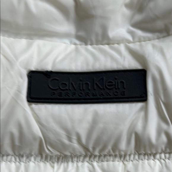 Calvin Klein Performance Off-White Stretchy Quilted Vest Medium - Picture 8 of 12